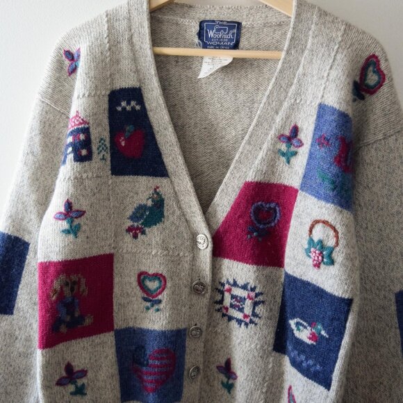 Vintage Woolrich patchwork cardigan - Picture 4 of 5